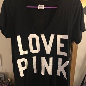 Black Pink Victoria secret tee